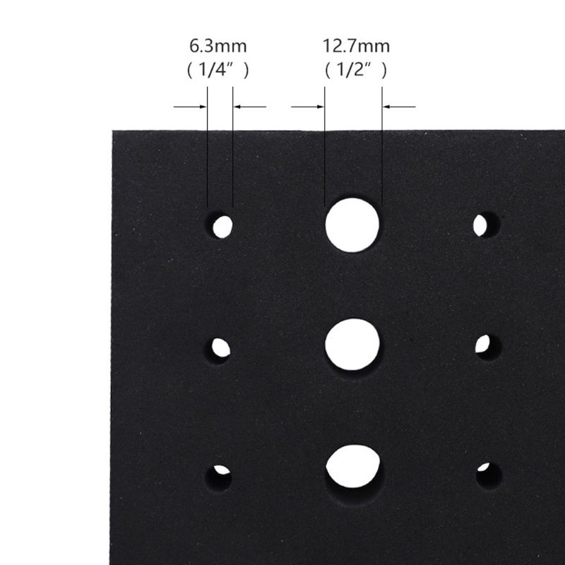 110 Holes Router Bit Tray Storage Holder for 1/4'' 1/2'' Shank Milling Cutters EVA Foam Brill Bits Organizer G8TB