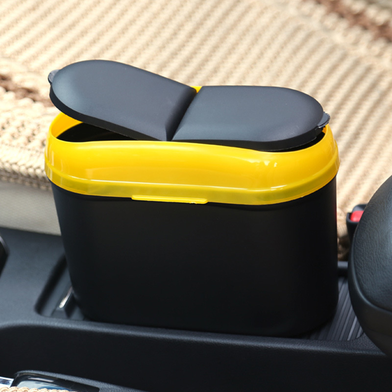Car Auto Rubbish Dustbin Trash Can Garbage Dust Case Box Car Storage Case Car Trash Bin Car Accessories