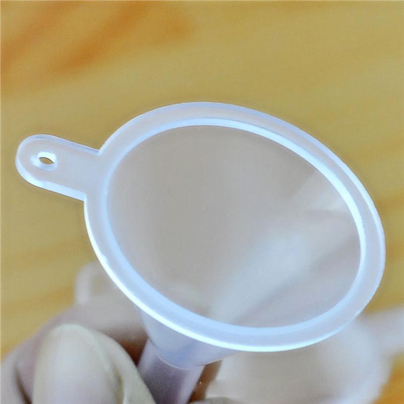 Small Clear Plastic Funnels For Cosmetic Liquids Perfume Oil Filling Empty Containers Makeup Tools Kit Set 1/20/30pcs