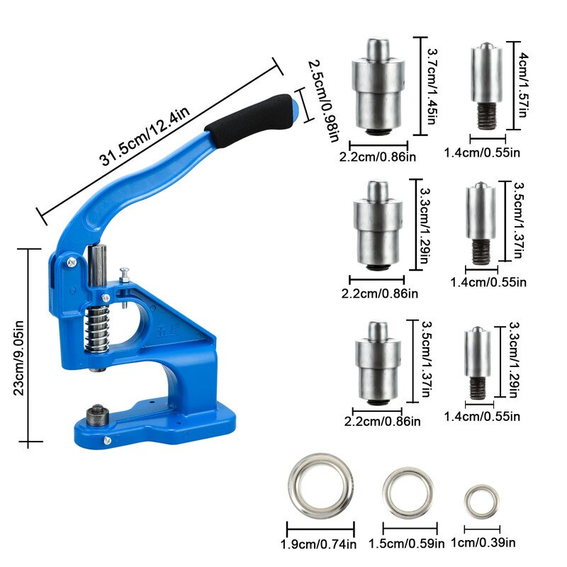 Punch Manual Installation Tool Grommet Eyelet Machine Hand Press Sew Pressing Clamp Machine DIY Manual Snap Eyelet Press Craft