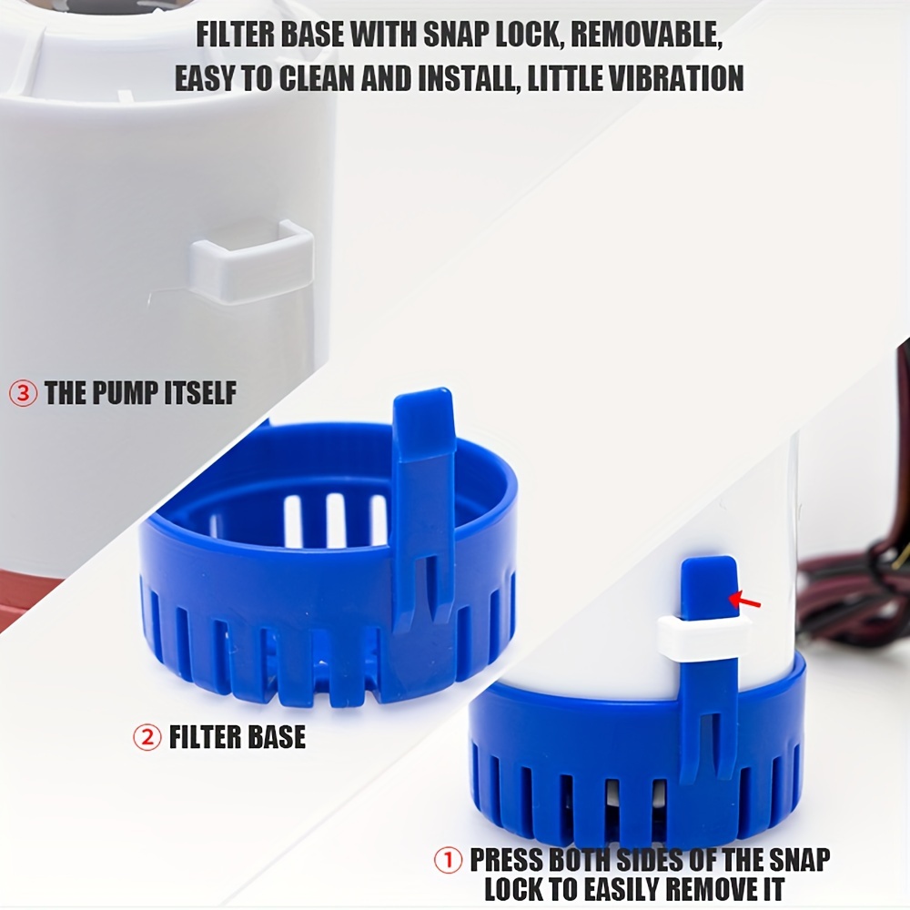 1pc rv water supply pumps, 750/1100 gph bilge pumps, 12v submersible dc water pumps, yacht pumps