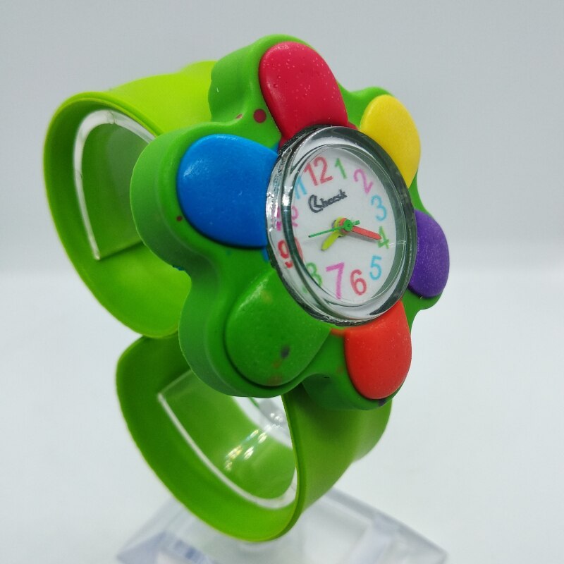 Combineren verschillende dieren Bloem Lieveheersbeestje Kids Slap Horloge Sport Pat Horloges Voor Kinderen Student Baby Cadeau Kind Horloges: 11