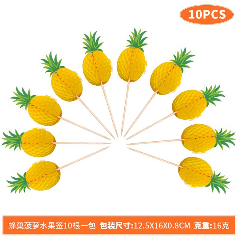 10pcs Cocktail Decorative Garnishes Umbrella Bamboo Stick Summer Tropical Luau Party Hawaiian Beach Theme Flamingo Party Decor: 4