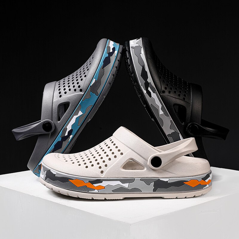 Mens Klompen Camo Heren Sandalen Zomer Strand Slippers Mannen Outdoor Casual Mannen Sandalen Water Schoenen Mannelijke Grote Maat