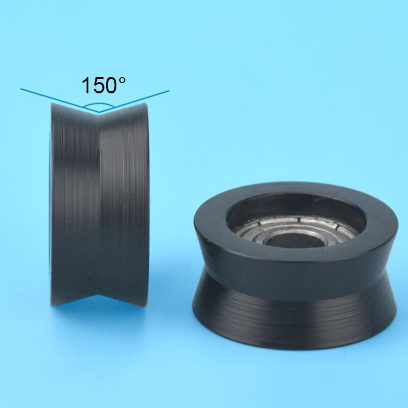 10PCS V Groove 696Zz Bearing Coated Nylon Sliding Roller Nylon Bearing