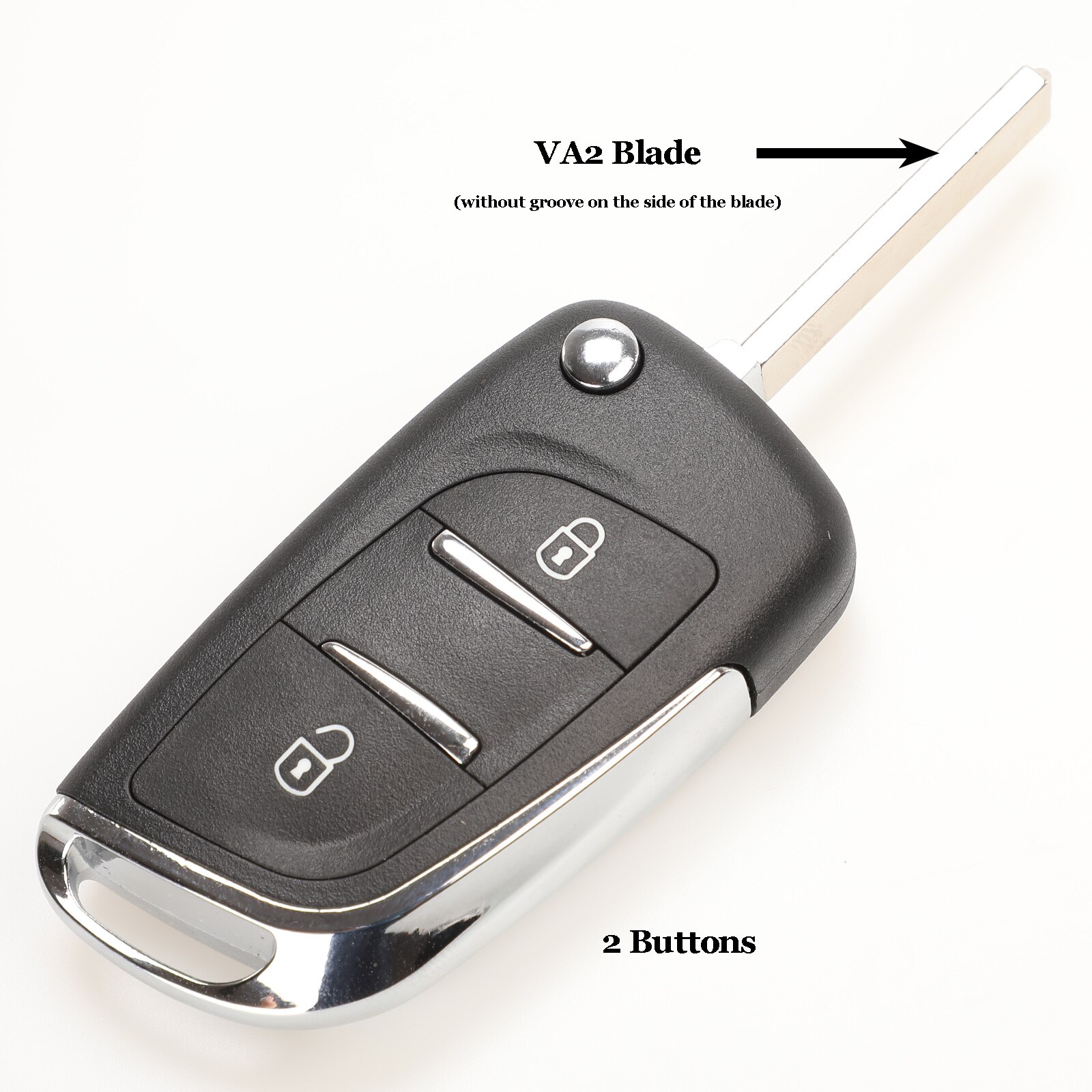 Cascarón de llave de coche remoto para Citroen C5 C4 Coupe VTR C6 C8 C2 Berlingo Xara Picasso Ce0523 VA2/HU83 2/3B: VA2 2 Button Ce0523