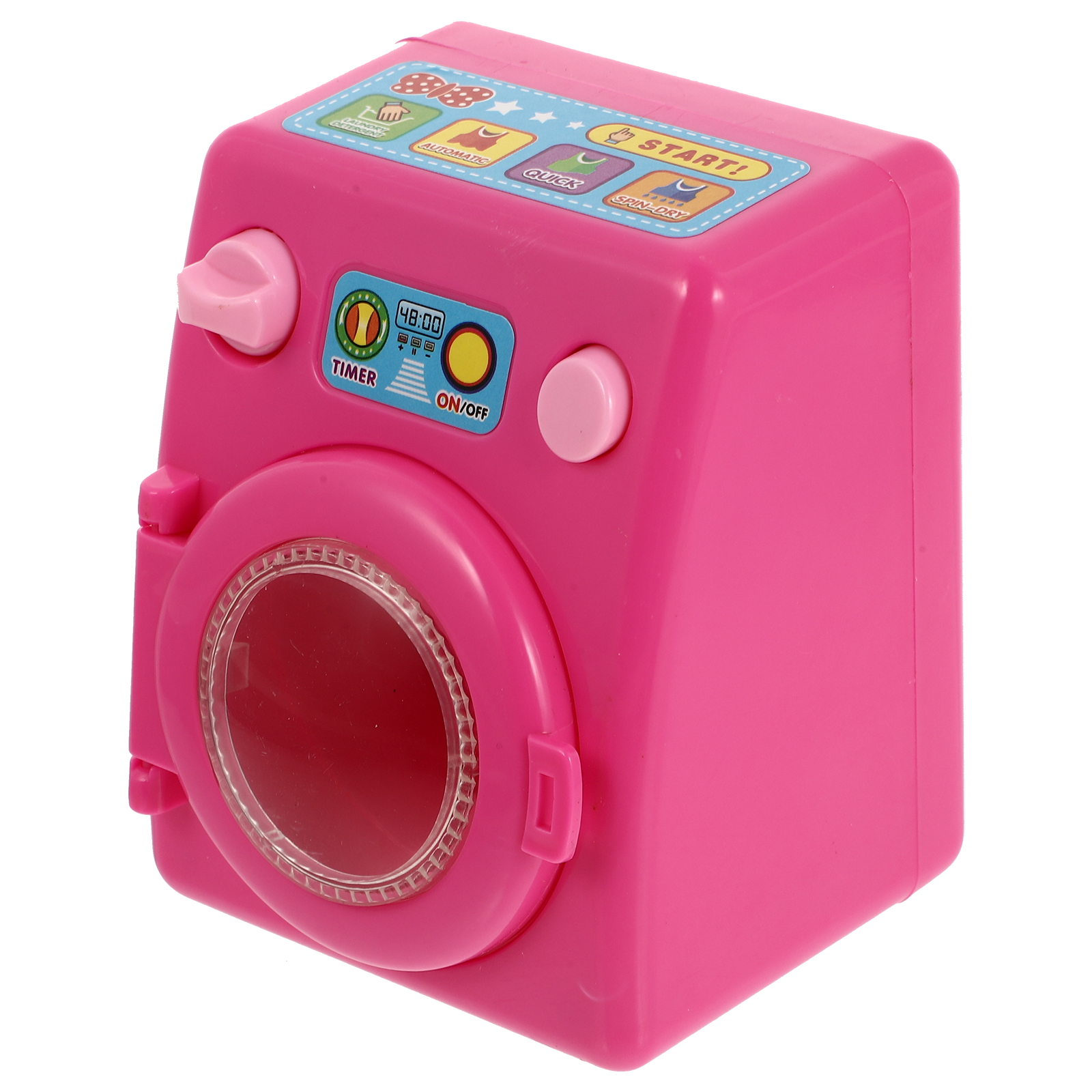 1pc Children Playing Washing Machine Educational Plaything: Pink