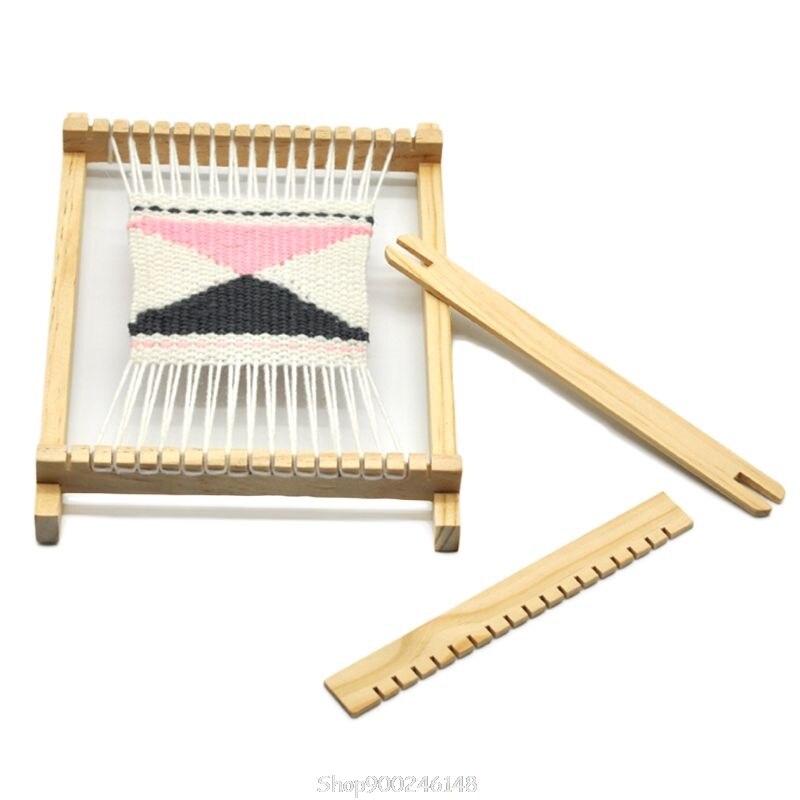 1 Set Houten Breien Weefgetouw Tapijt Handgeweven Machine Diy Handgemaakte Tool Voor Beginners Kinderen S08 20