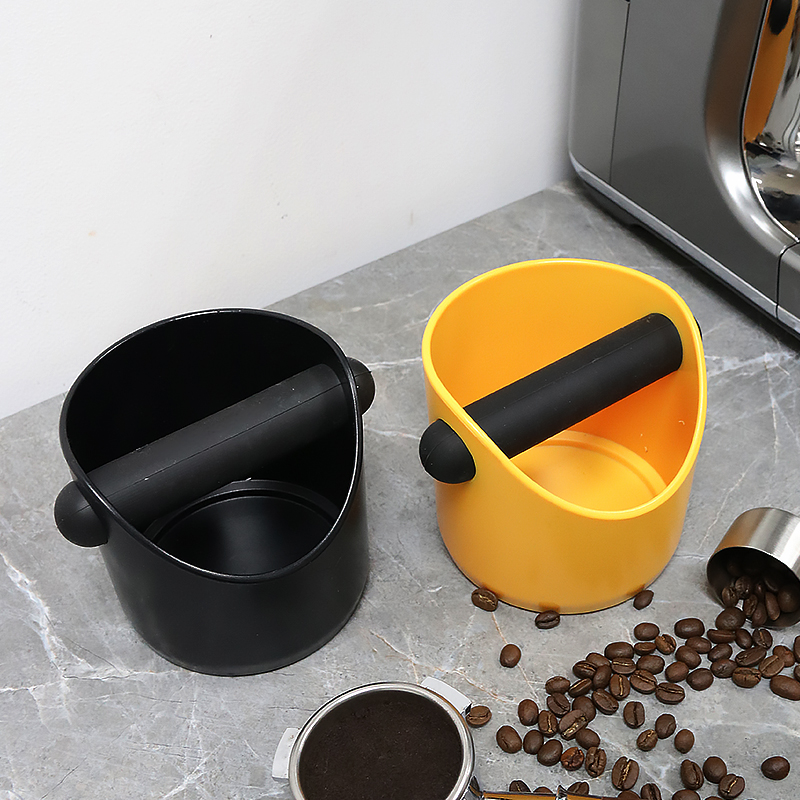 Coffee Knock Box For Grind Waste Grounds Dump Bin Anti-slip Pads Shock-Absorbent With Removable Bar Espresso Maker Barista Tools