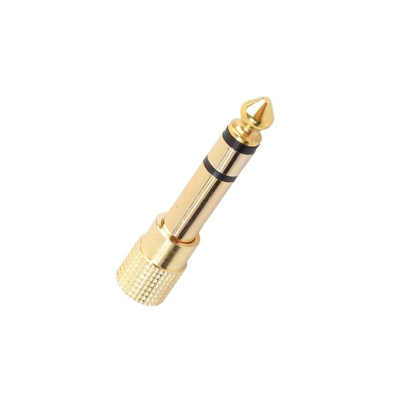 6.35mm Male To 3.5mm Female Microphone Mic Audio Adapter Headphone Plug Microphone Plug Audio Cable Adapter Electric Supplies