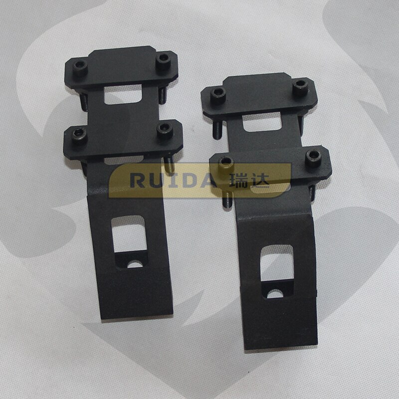 NOS Hella Spot Fog Lamp Brackets – Pair – Universal Fit – Silver Hammer Finish
