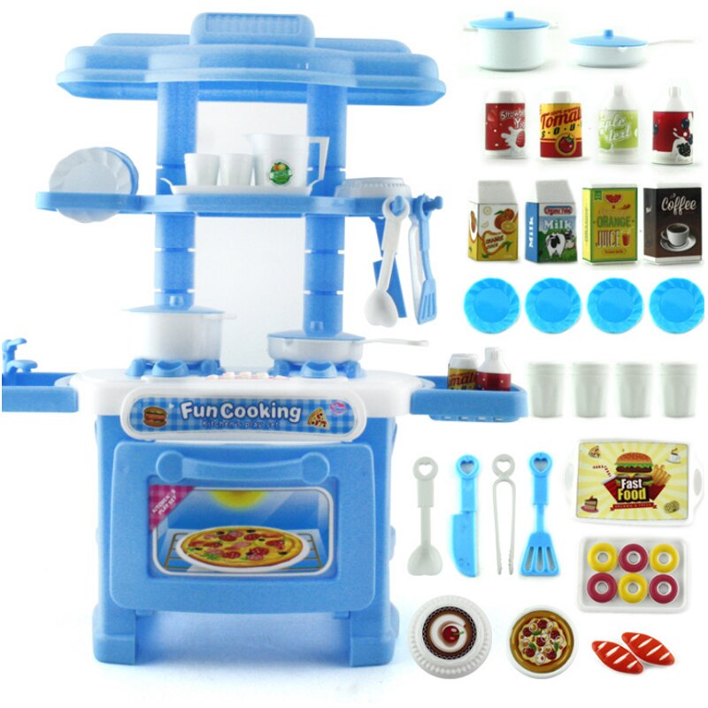 boy girl kitchen toy kitchen simulation model color kitchen education toy baby