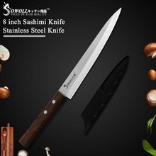 Sowoll japansk sashimi kniv yanagiba filéknivar sushi tyskland 40 cr 15 mov stål kock klyfta lax småskiva skalning