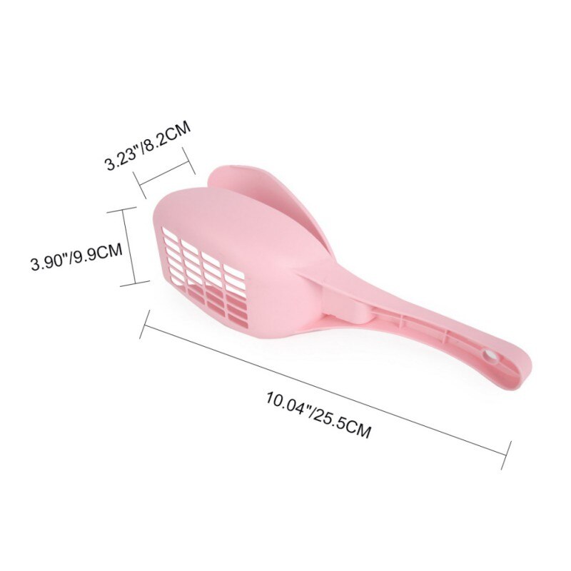 Kæledyr kæbe scooper kattekuld skovl metal kuld scoop bærbar hule katte scoop sifter katte skovl holder rent værktøj kæledyr værktøj: Default Title