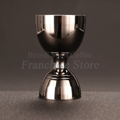 Bar Bartender Indian Stainless Steel Wine Measuring Spoon Measuring Cup Ounce Cup Ounce Gold Plated Wine Measuring Apparatus: Black