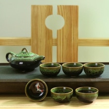 Chinese Kung Fu Thee Set Keramische Glazuur Theepot Porselein Teaset Draagbare Thee Kopjes Thee Ceremonie Theewaar Sets Voor vriend