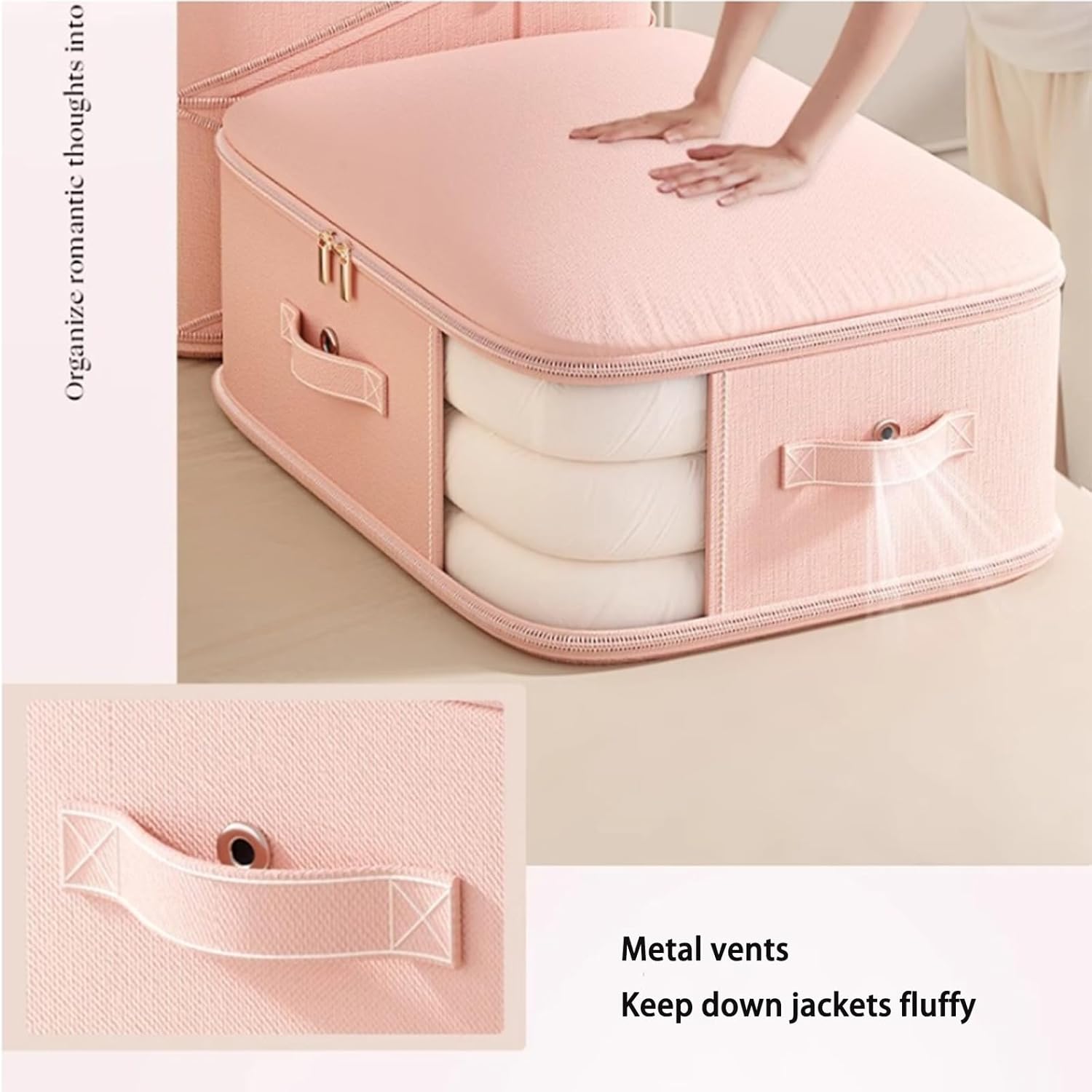 Quilt Compression Organizer Ultra Space Saving Self Clothes Blanket Storage Bags for Travel Home Storage Vacuum Travel Bags