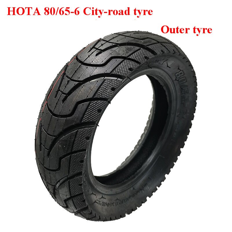 255x80 Electric Scooter Off-road Tire 10x3.0 Thickened Widened Inner Outer Tyres 80/65-6 for Speed Grace 10 Zero 10x KuGoo M4: F outer tyre