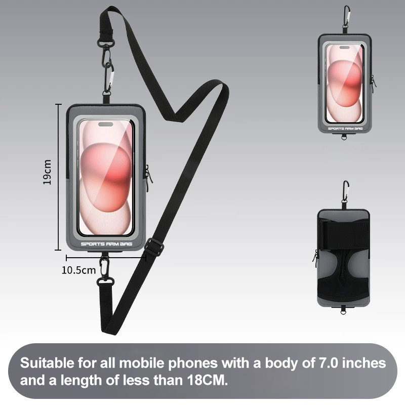 Bracciale sul telefono Borsa per cellulare Braccialetti da polso Borse Mp3 mp4 Porta cellulare sportivo Accessori per telefoni cellulari Donna sport: Blu