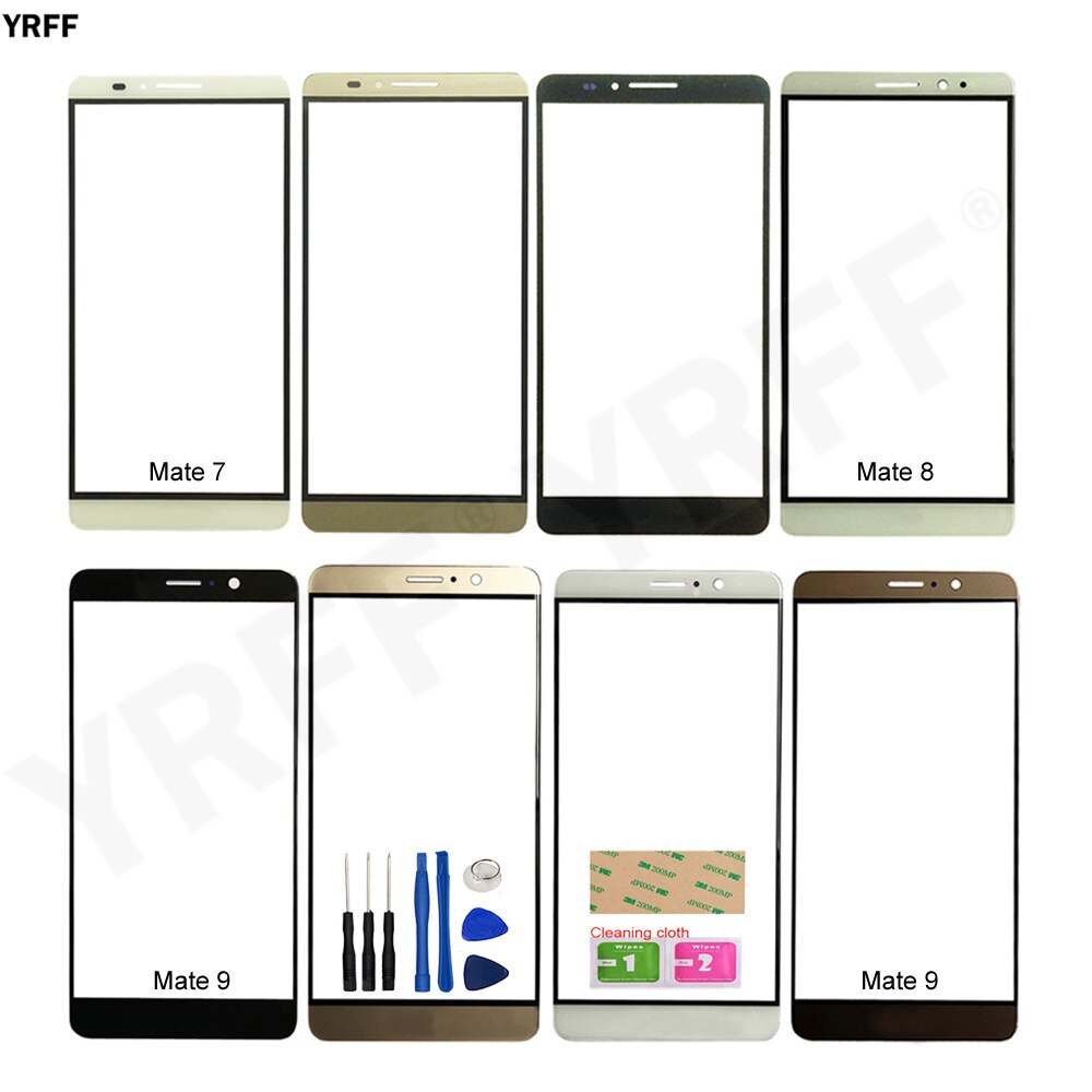 Mate 9 Mobile Écran Tactile En Verre Extérieur Pour HuaWei Mate 9 8 7 Mate9 Mate8 Mate7 Avant Remplacement de Panneau de Verre