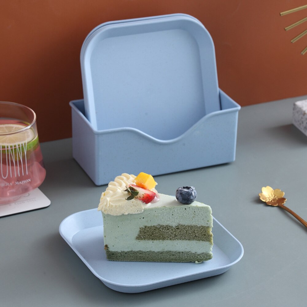 Multifunction Cutlery Set Plate Plastic Plate Spit Bone Snack Cake Dessert Candy Plate Dining Table Trash Plate Slag Plate