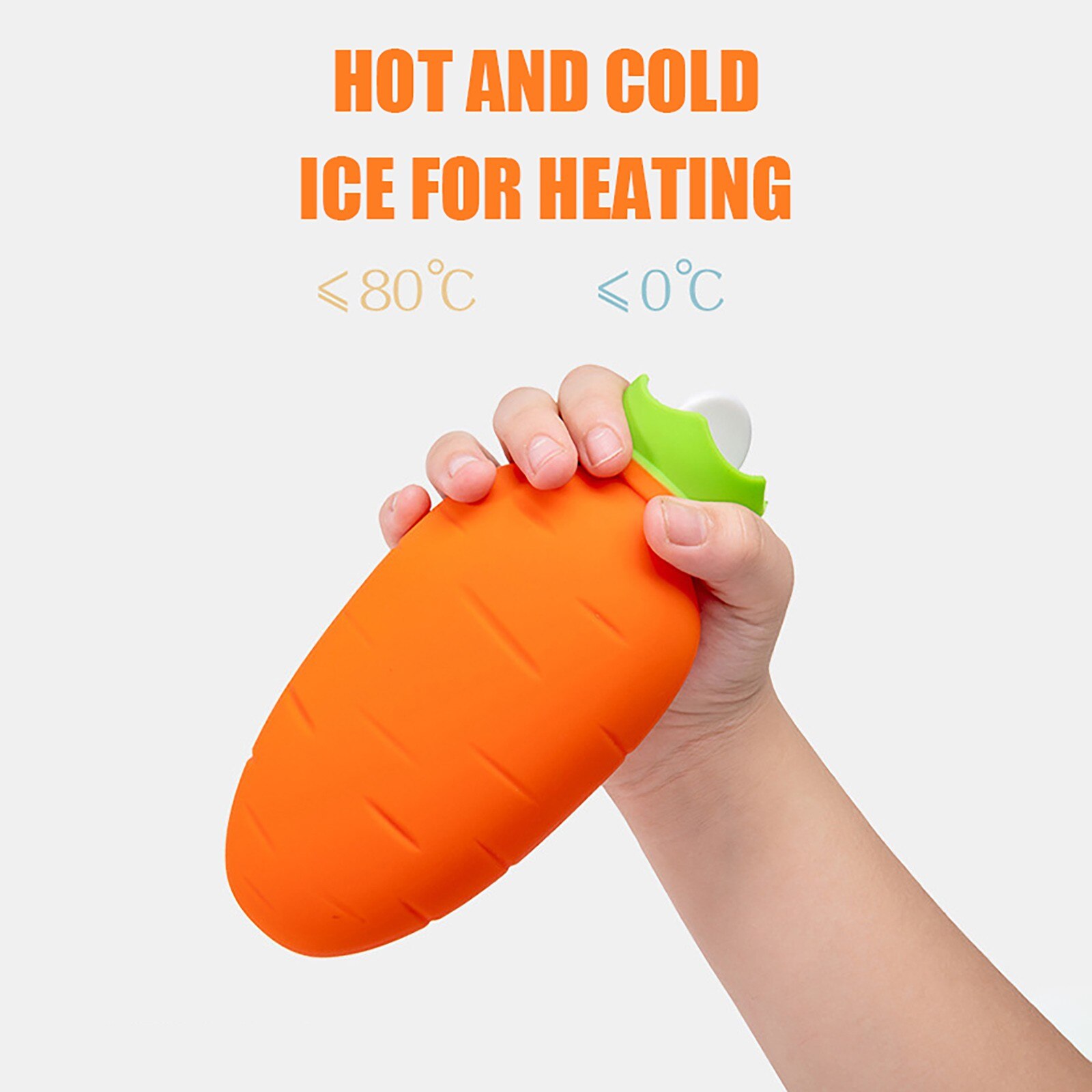 Water Bottle Color Carrot Thick PVC Silicone Rubber Water Bottle Irrigation Hand Warmers Warm Palace Warm Bag