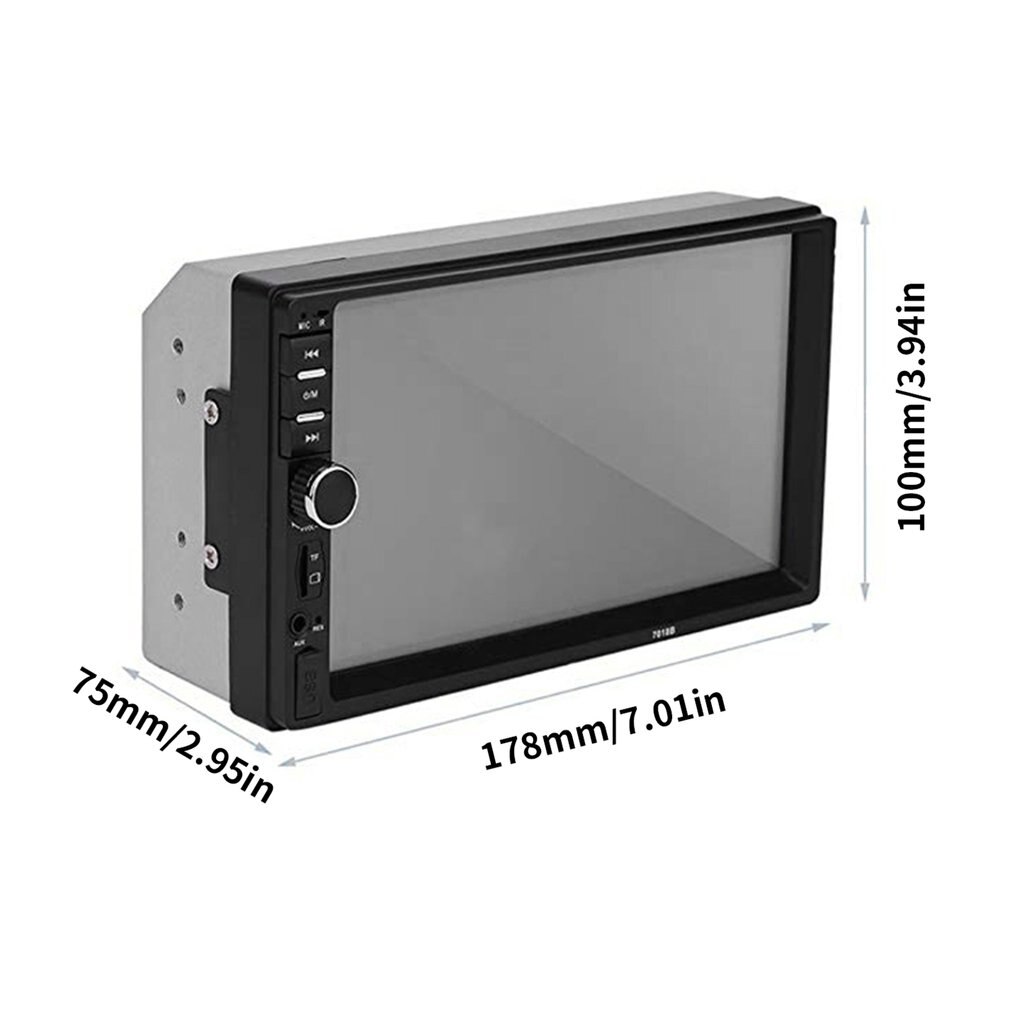 REPRODUCTOR DE MP5 2 Din, pantalla táctil LCD de 7 pulgadas, Radio FM automática, reproductor de vídeo, música y Audio con USB, compatible con cámara trasera