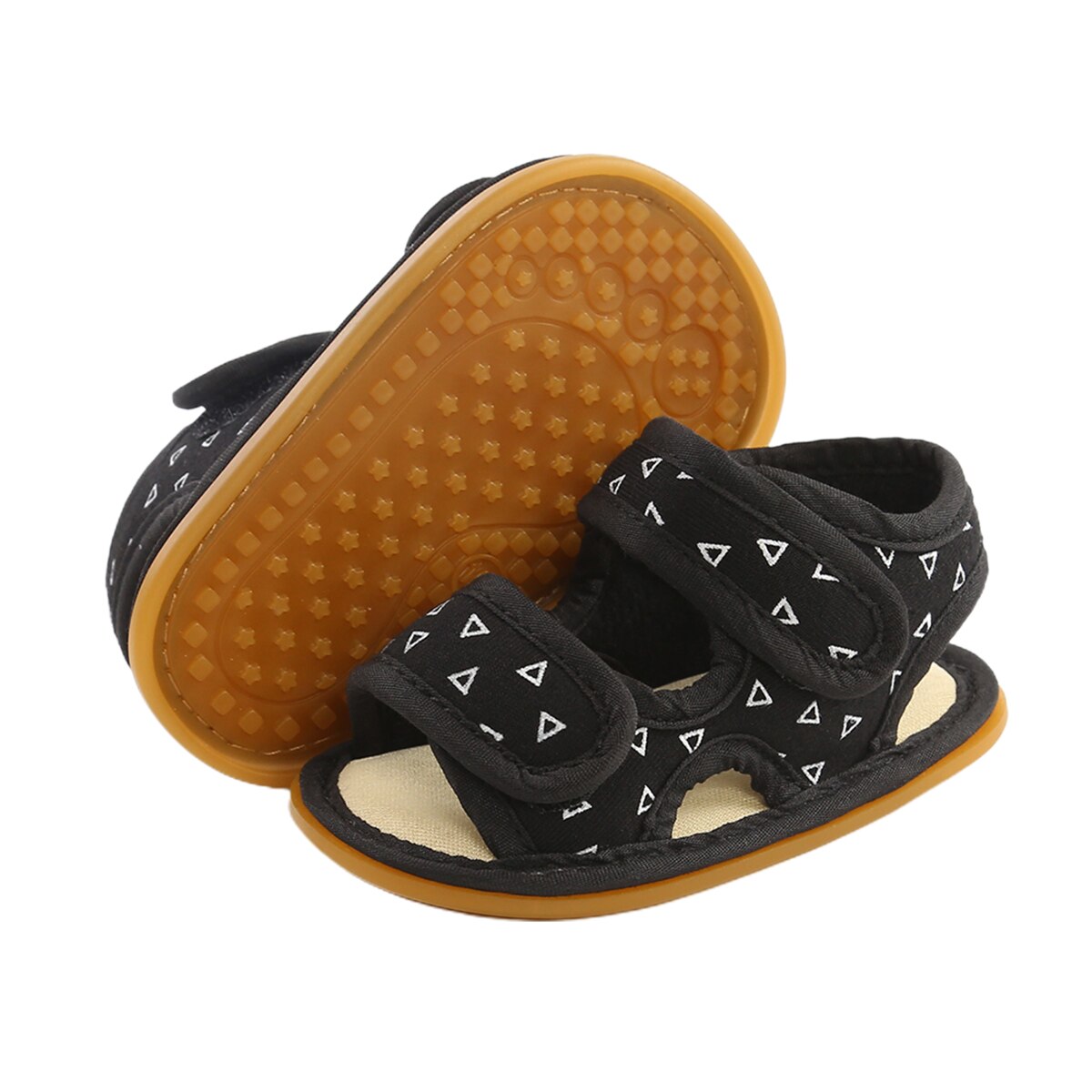 Bebê meninos meninas sandálias anti-deslizamento de borracha macia sola atlética sapatos berço sapatos infantis verão ao ar livre