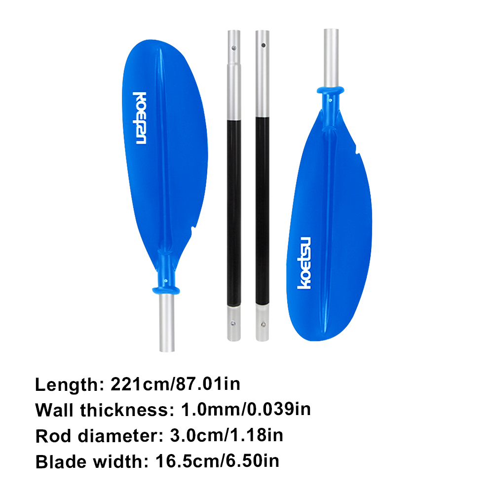 4-delige SUP-peddel Verstelbare dubbele kop Surfpaddle Aluminium Stand Up Paddleboard-peddels voor buitensporten