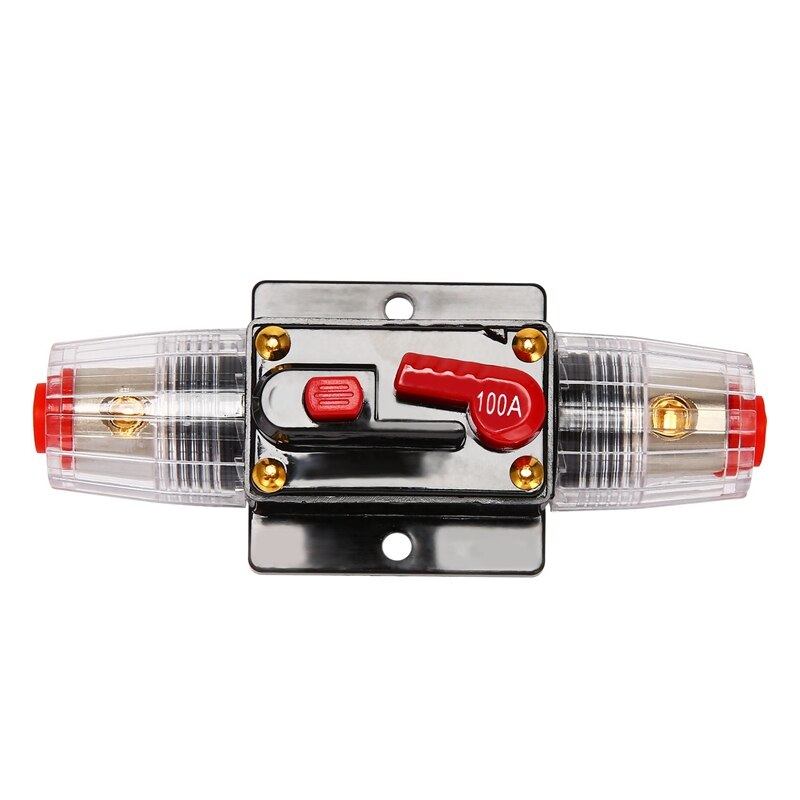 3X 12V-24V Inline Auto Circuit Breaker 100A Handmatige Reset Schakelaar Car Audio Zekering