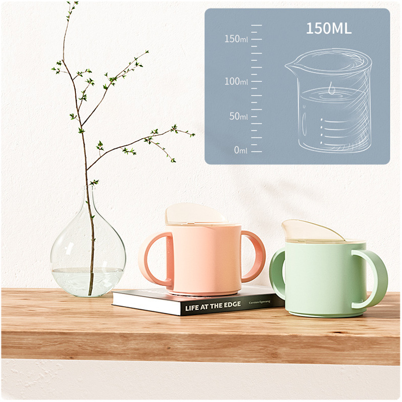 Vasos para beber para bebés, taza de alimentación para niños pequeños, aprender a beber leche, agua, vasos de entrenamiento resistentes a las caídas