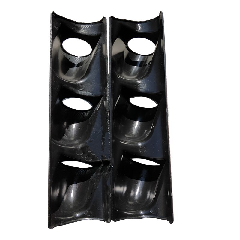 Auto Gemodificeerde Instrument Shell Instrument Cover Universal 60 Mm Water Temperatuur Meter Olie Druk Meter Toerenteller Drie Gaten