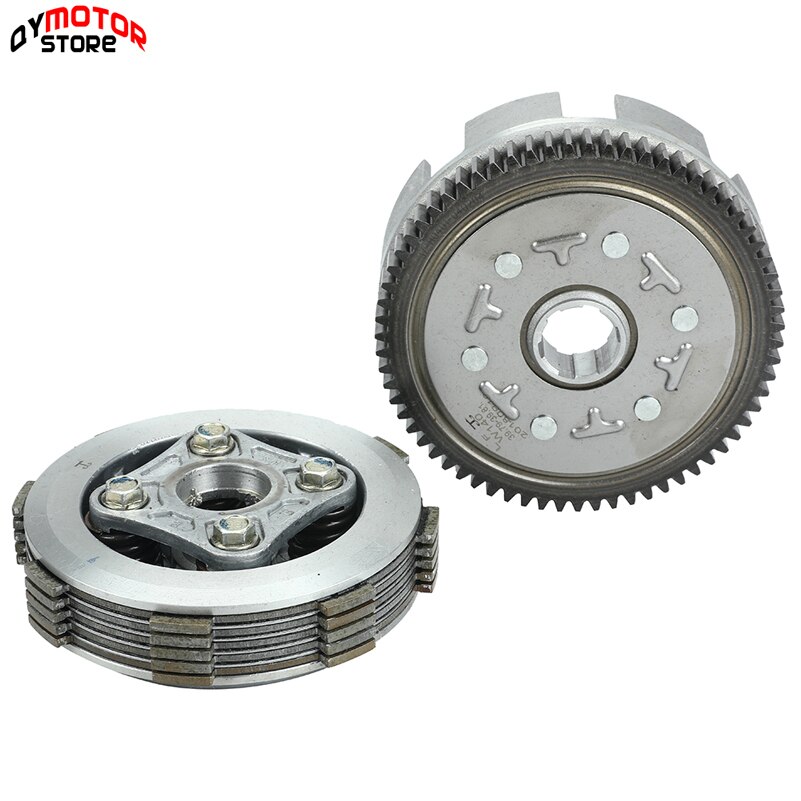 140cc Complete Manual Clutch Assembly kit For 55mm Bore lifan 140 140cc 1P55FMJ Horizontal Kick Starter Engines Dirt Pit Bike