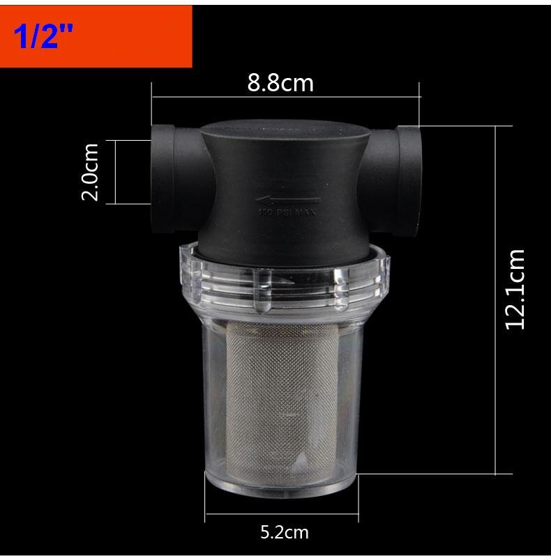 1/2 "DN15 Inline Water Filter Zeef met rvs/water niveau klep water tank filter