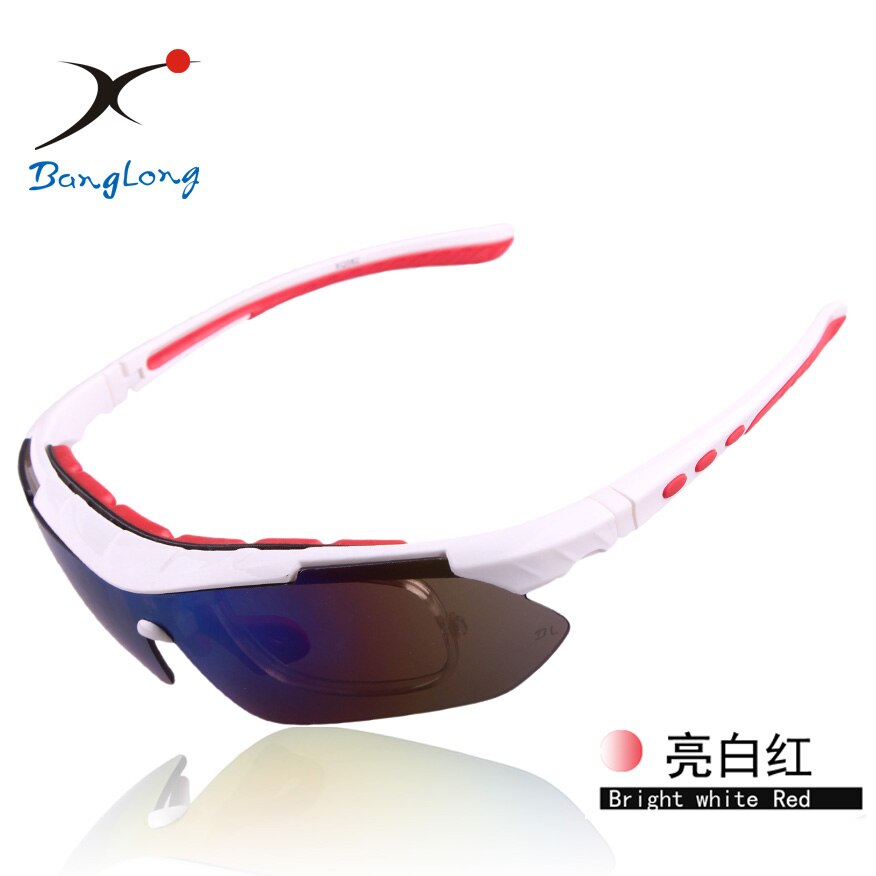 Gepolariseerde sportbril / fietsbril / fietsbril met 5 lenzen verwisselbare zonnebril