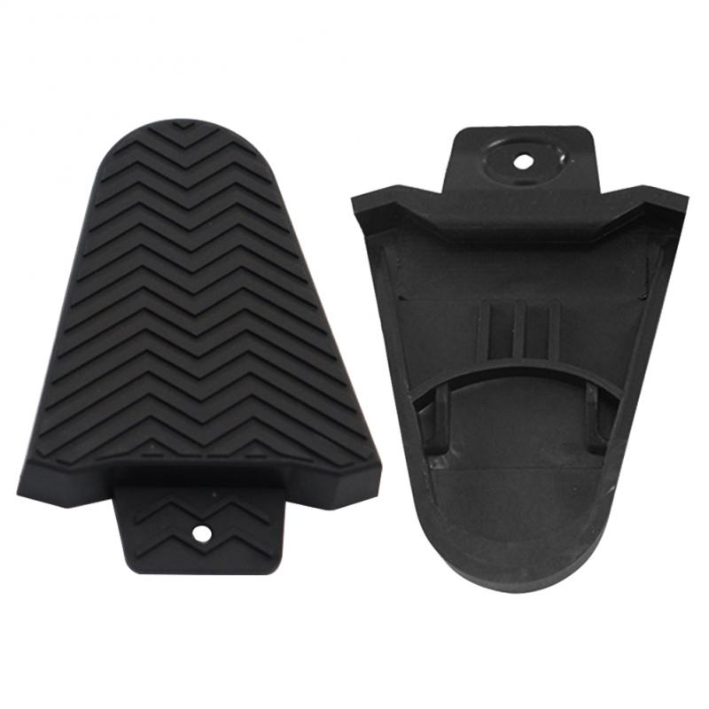 Cubierta de calas para Pedal de bicicleta, Protector de autobloqueo para Shimano SPD-SL, parte de zapatos, 1 par: Negro