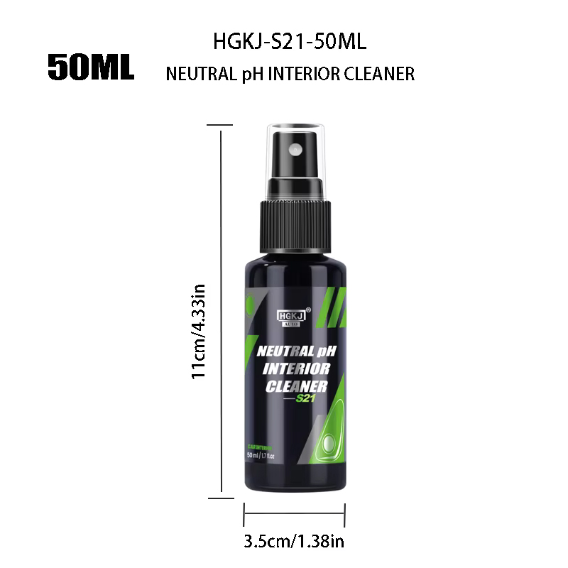 Car Interior Cleaner Agent Ceiling Cleaner Leather Flannel Woven Fabric Water Free Multipurpose Auto Dash Cleaning Tool HGKJ S21: Blue