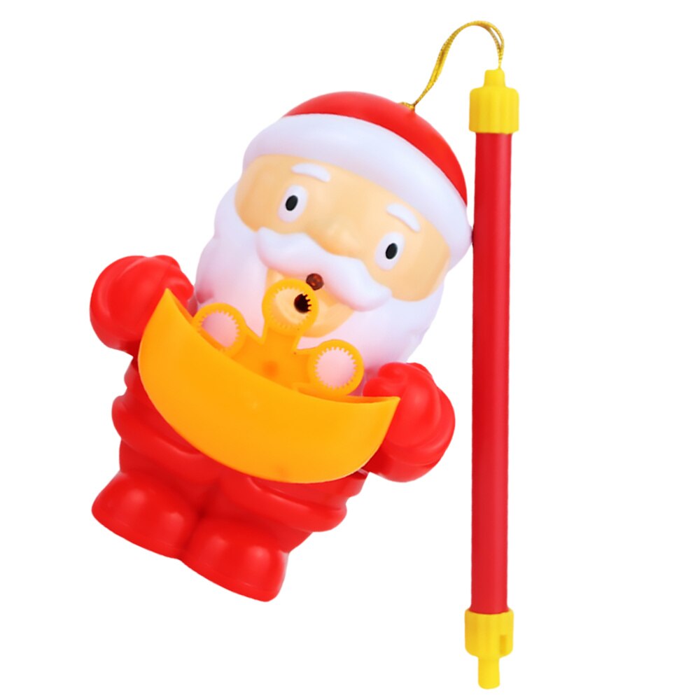 1Pc Santa Bubble Blower Wand Bubble Blower Machine Plaything Supplies (Red)
