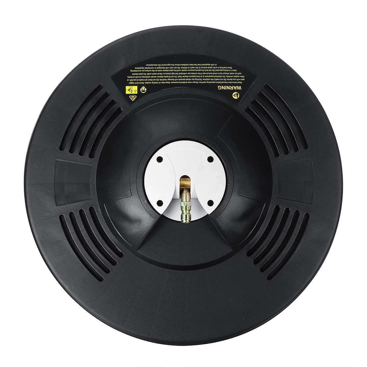 16'' Alloy Patio Pressure Washer Surface Cleaner Round Garage Door Driveway Rotary Brush 1/4 Quick Connect Straight Extension