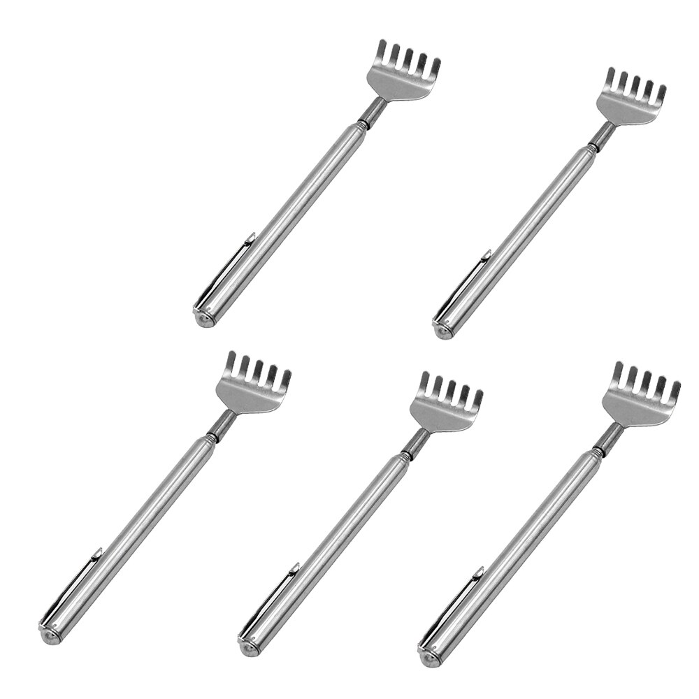 Back Scratcher Telescopic Scratching Backscratcher Massager Kit Back Scraper Extendable Telescoping Itch Health Products Hackle: 5pcs