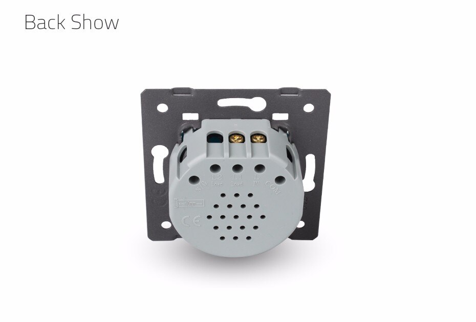 Livolo Eu Standaard, VL-C701B, Deurbel Switch, Crystal Glass Switch Panel, 220 ~ 250V Touch Screen Deurbel Schakelaar