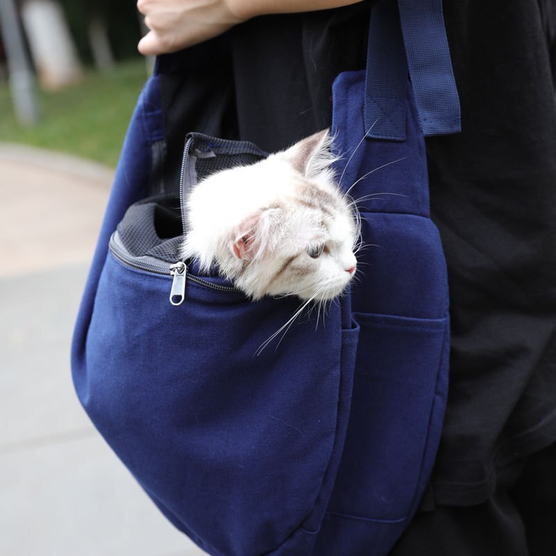 Kleine Haustier Atmungsaktives Gittergewebe eins-schulter Diagonale Tasche Tragbare Reisen Rucksack Träger für Katze Hund Träger Handtasche Welpen Kätzchen