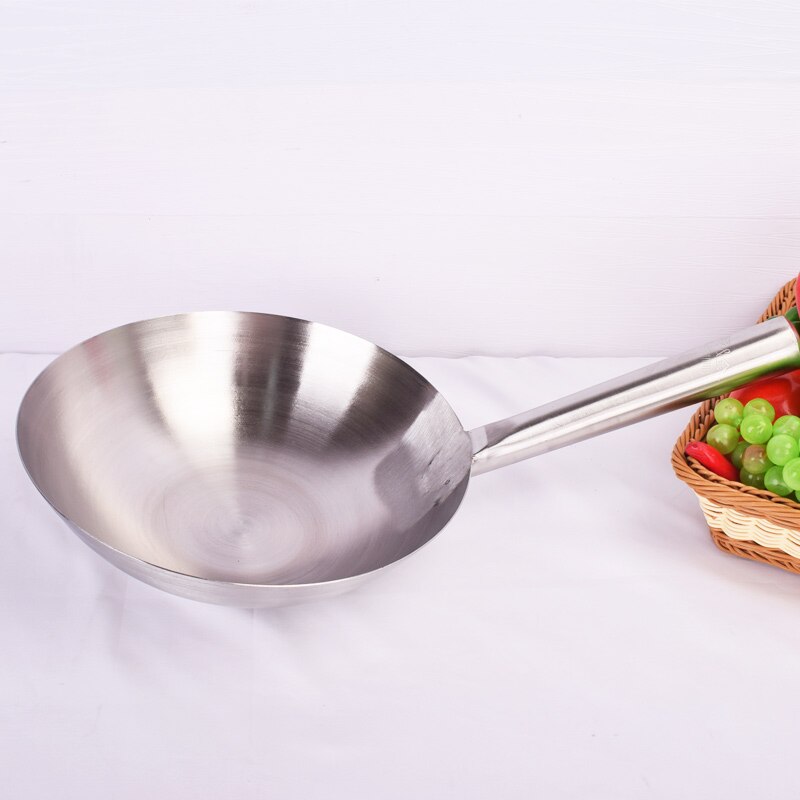 thick Big pot ladle Stainless steel chef Cooking wok large soup spoon Kitchen frying pot shell Restaurant handle spoon Iron