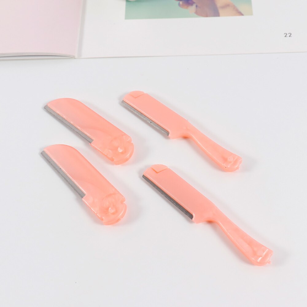 1pc Mini Eyebrow Razor with 3 Replacement Blades Portable Eyebrow Shaver Epilator Women Face Hair Remover Skin Care Cosmetics
