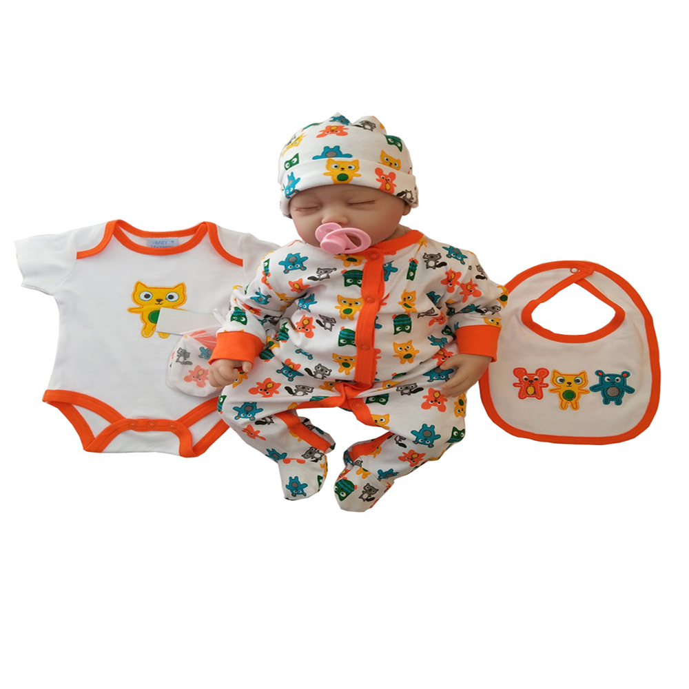 Bib jurk 100% katoen baby hansop en bodysuit voor baby jongens kleding set