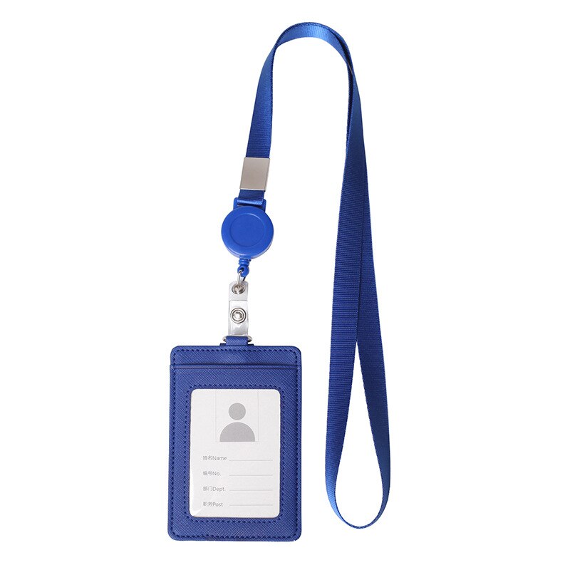 Retractable Lanyards Id Kaarthouder Pu Business Badge Kaarthouder Met Ketting Band Pass Case Cover Bedrijf & Kantoorbenodigdheden: NO.5