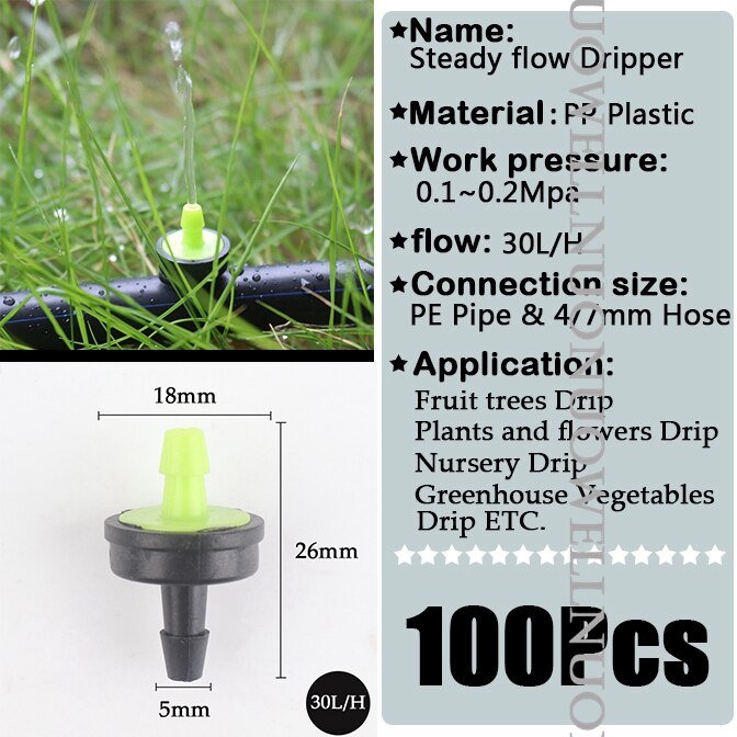 10 ~ 300Stck Garten Bewässerung Sprinkler 4L 8L 10L 20L 30L Fluss Wasser sparen Tropf Kunststoff FruitTree Gemüse Bewässerung strahler: Armee Grün