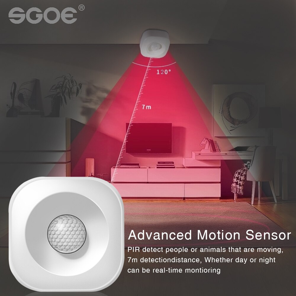 tuya Smart home WIFI PIR Motion Sensor intelligent Wireless Passive Infrared Detector Security Burglar Alarm Sensor Tuya APP