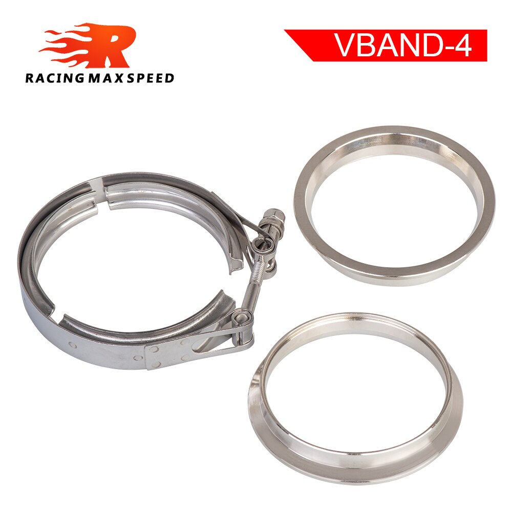 304 Rvs 2 2.5 3 3.5 4 V-Band Klem 3 Inch V-Band 4 Inch Uitlaat flens 76Mm Turbo Uitlaat Vband V Klemmen Kits: 4.0 inch
