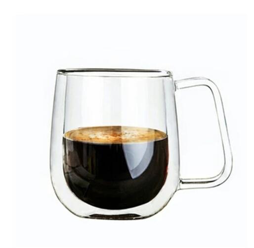 1 stuk dubbelwandige glazen beker hittebestendige thee-koffiebeker handgemaakte bierpul theeglas whiskyglazen bekers drinkgerei: D 300ml